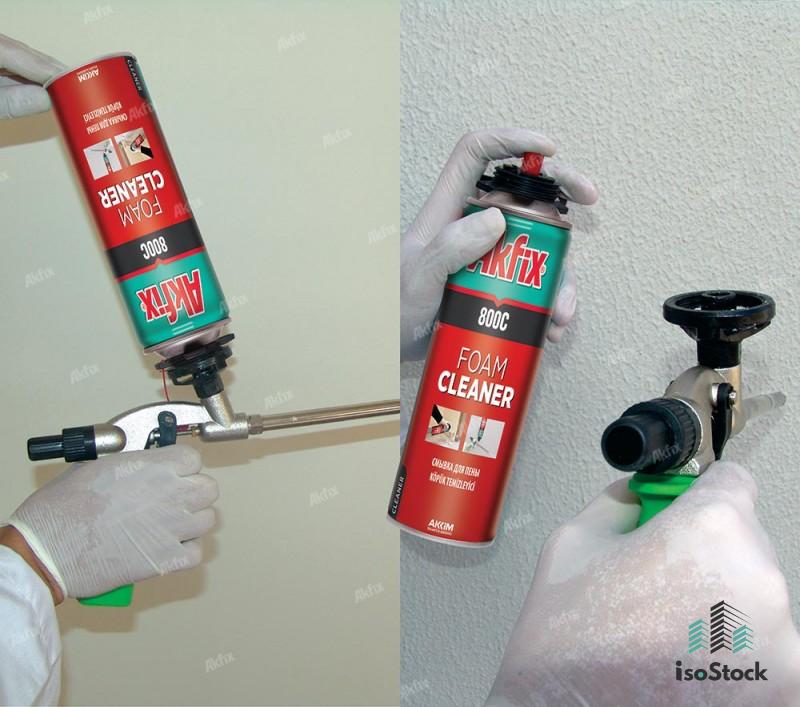 Akfix 800C Agent de curățare spumă poliuretanică, 500ml