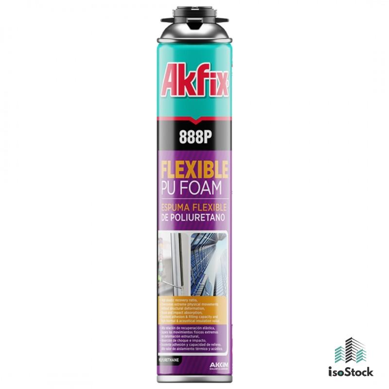 Akfix 888P Spumă poliuretanică flexibilă, aplicare cu pistol, 750ml