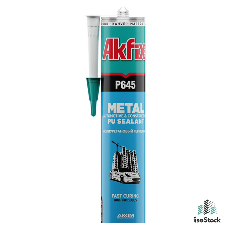 Akfix P645 Silicon etanșant pentru metale, gri 310ml
