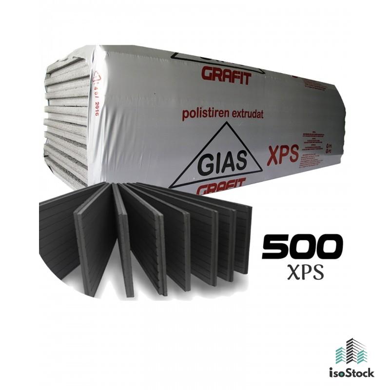 Polistiren extrudat grafitat GIAS XPS500 10cm 2,9mp/bax