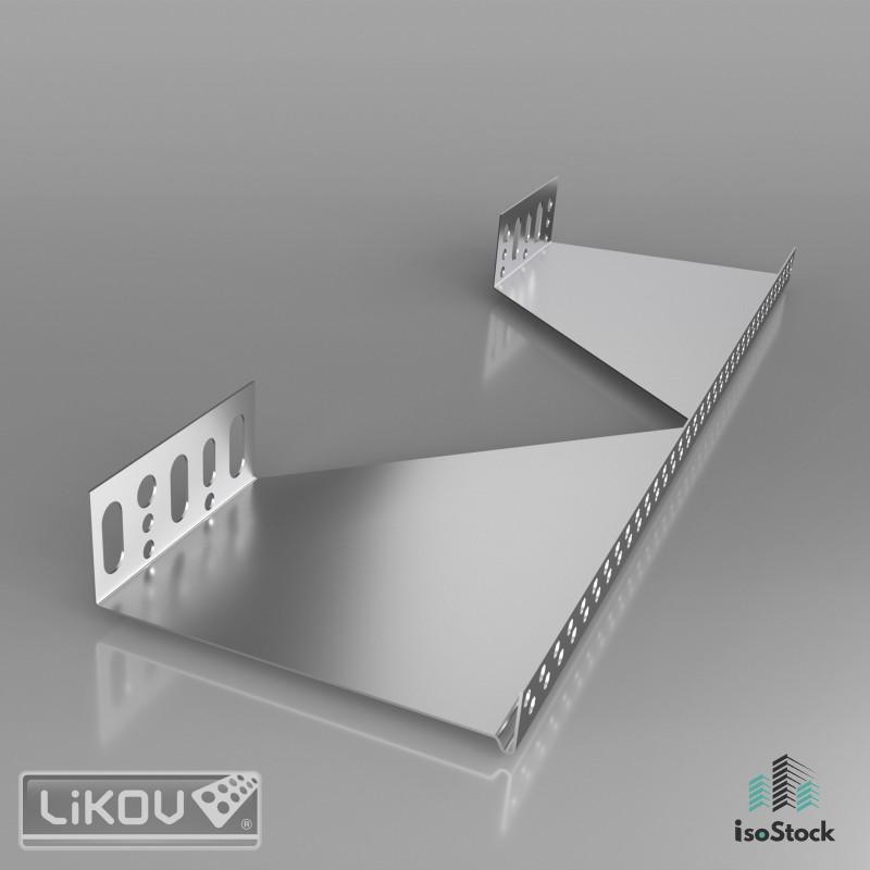 Profil soclu de colț aluminiu pentru izolație de 20cm
