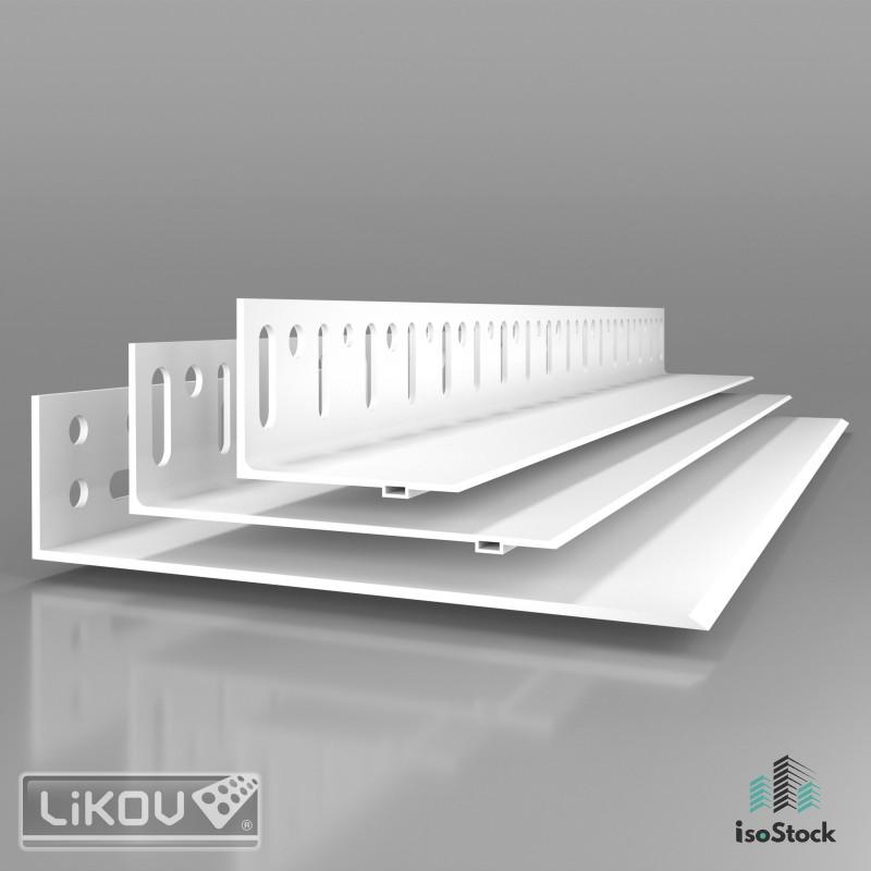 Profil start soclu PVC , elimină punțile termice, 2.5 m