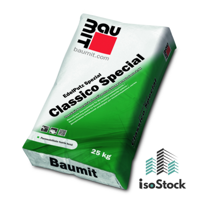 Tencuială decorativă la sac BAUMIT Classico Special 1.5k 25kg