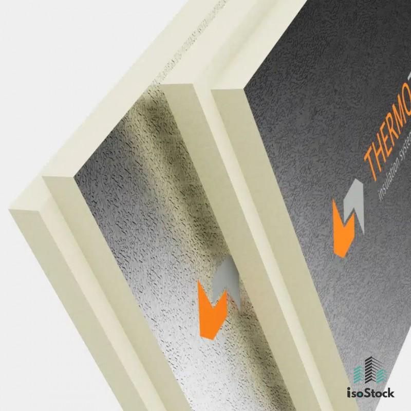 THERMOTOP PIR, 50mm AL/AL 2400/1200mm, falț drept