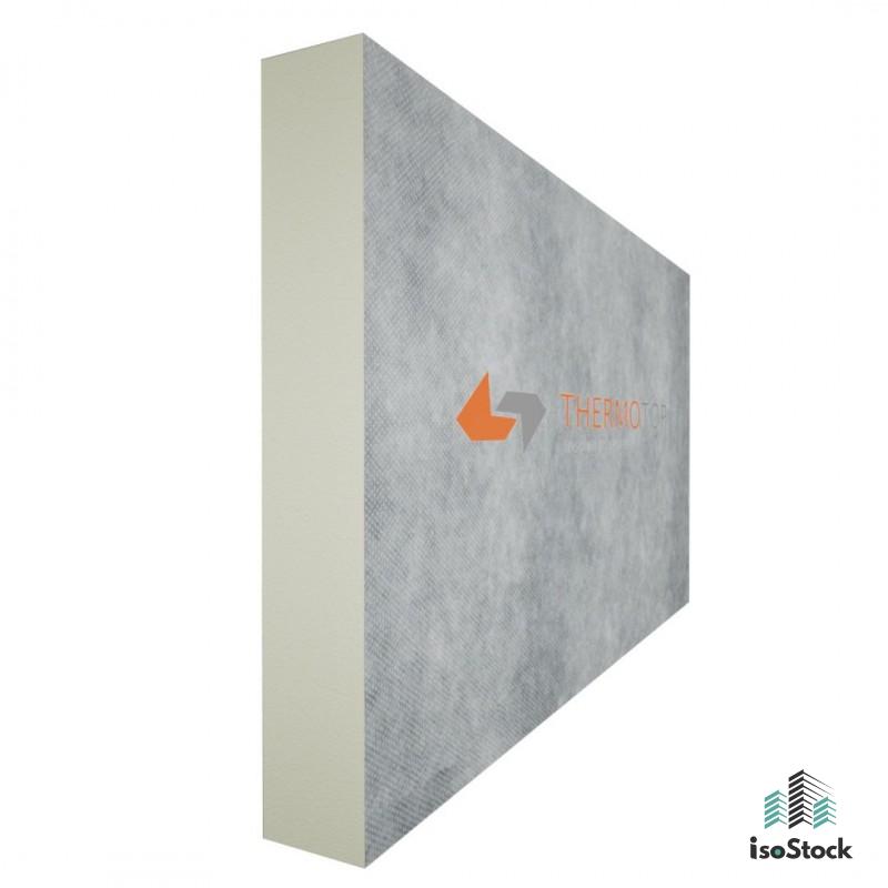 THERMOTOP PIR 30mm, cu membrană difuzie vapori, 2400/1200mm, falț drept, 2.88mp