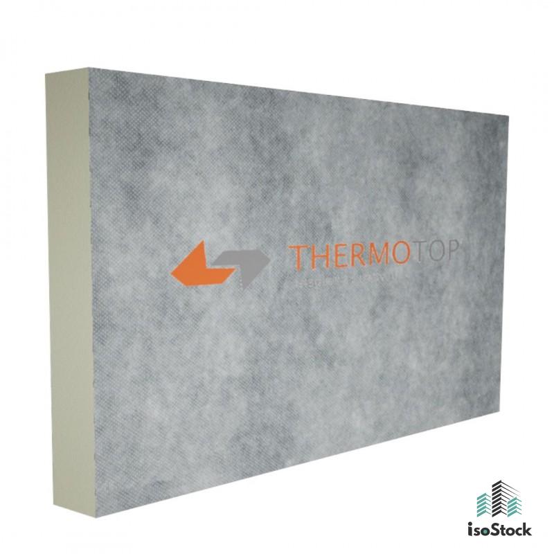 THERMOTOP PIR 30mm, cu membrană difuzie vapori, 2400/1200mm, falț drept, 2.88mp