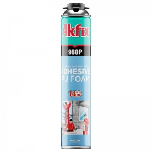 Akfix 960P Spumă adeziv izolație, aplicare cu pistol, 750 ml