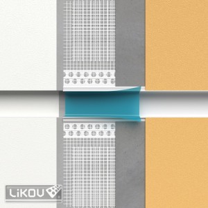 Profil LIKOV PVC pentru rosturi decorative 20x20mm/2.5m