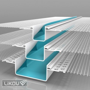 Profil LIKOV PVC pentru rosturi decorative 30x20mm/2.5m