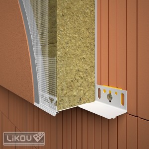 Profil start soclu PVC , elimină punțile termice, 2m