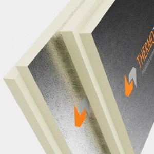THERMOTOP PIR, 50mm AL/AL 2400/1200mm, falț drept