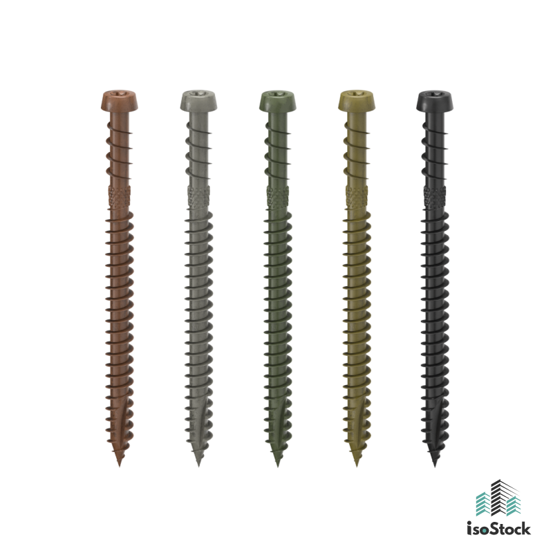 Șuruburi Rothoblaas KKT COLOR pentru lemn și WPC 5x53mm